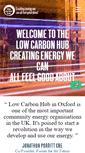 Mobile Screenshot of lowcarbonhub.org
