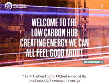 Tablet Screenshot of lowcarbonhub.org